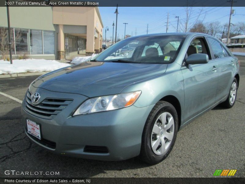 Aloe Green Metallic / Bisque 2007 Toyota Camry LE