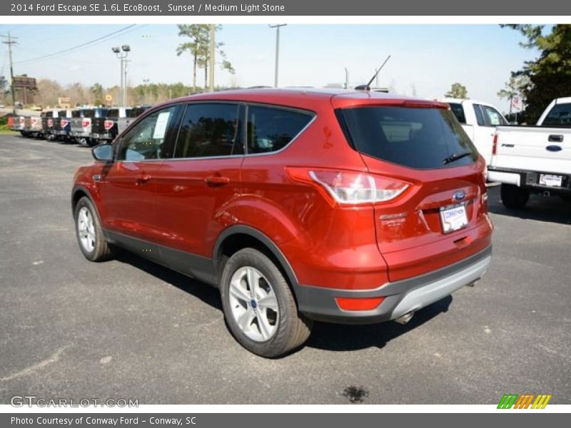 Sunset / Medium Light Stone 2014 Ford Escape SE 1.6L EcoBoost