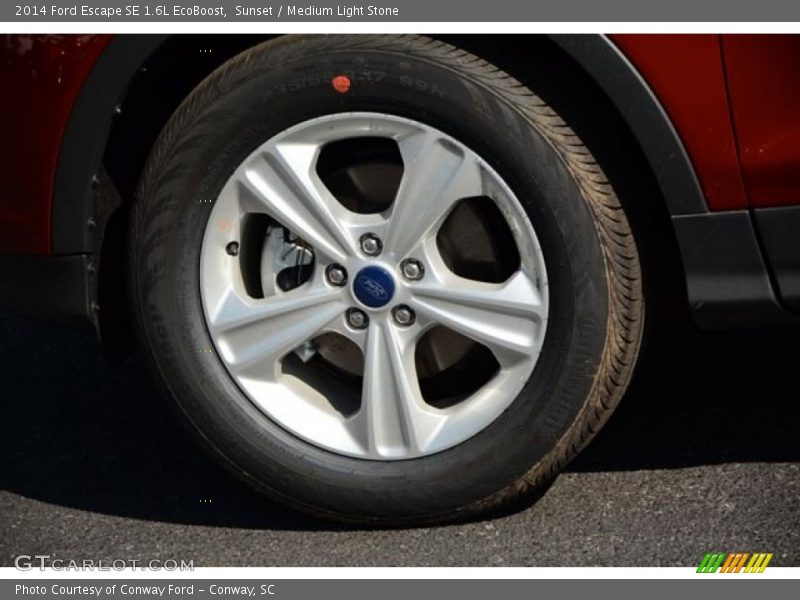 Sunset / Medium Light Stone 2014 Ford Escape SE 1.6L EcoBoost