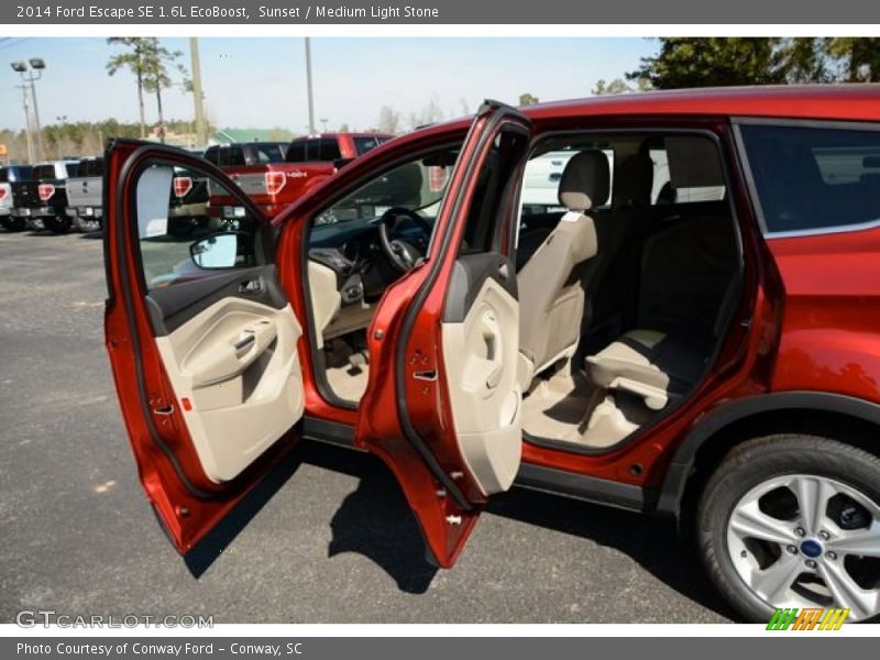 Sunset / Medium Light Stone 2014 Ford Escape SE 1.6L EcoBoost