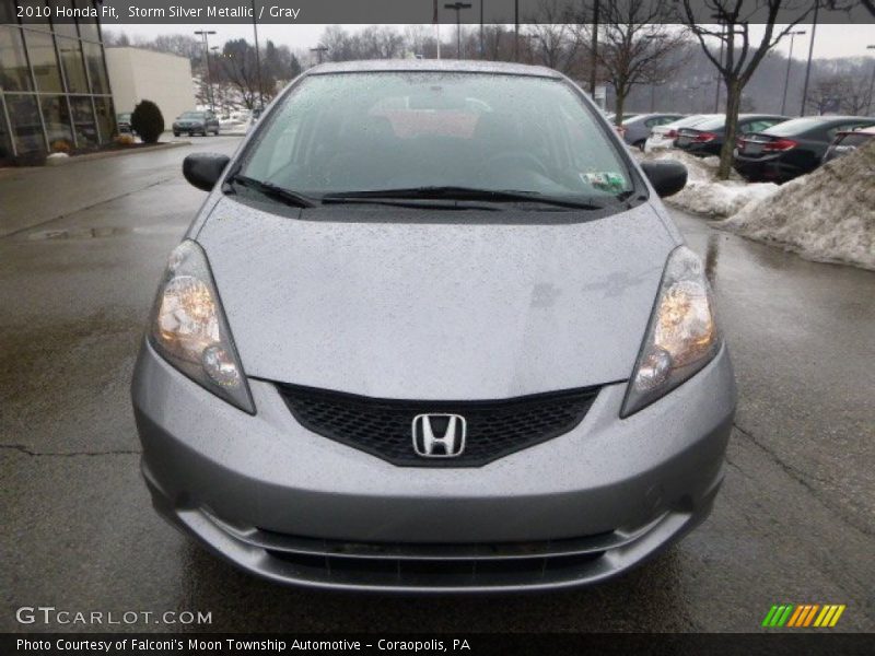 Storm Silver Metallic / Gray 2010 Honda Fit