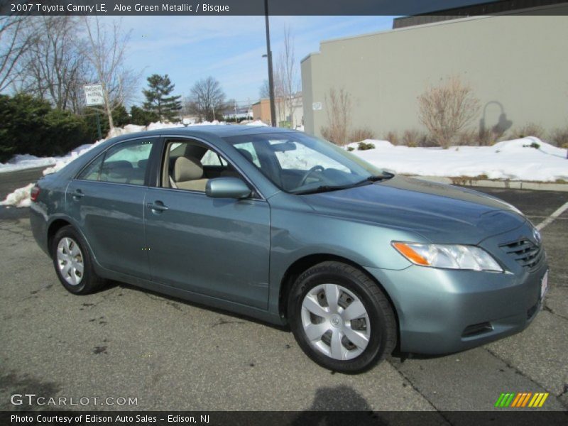 Aloe Green Metallic / Bisque 2007 Toyota Camry LE