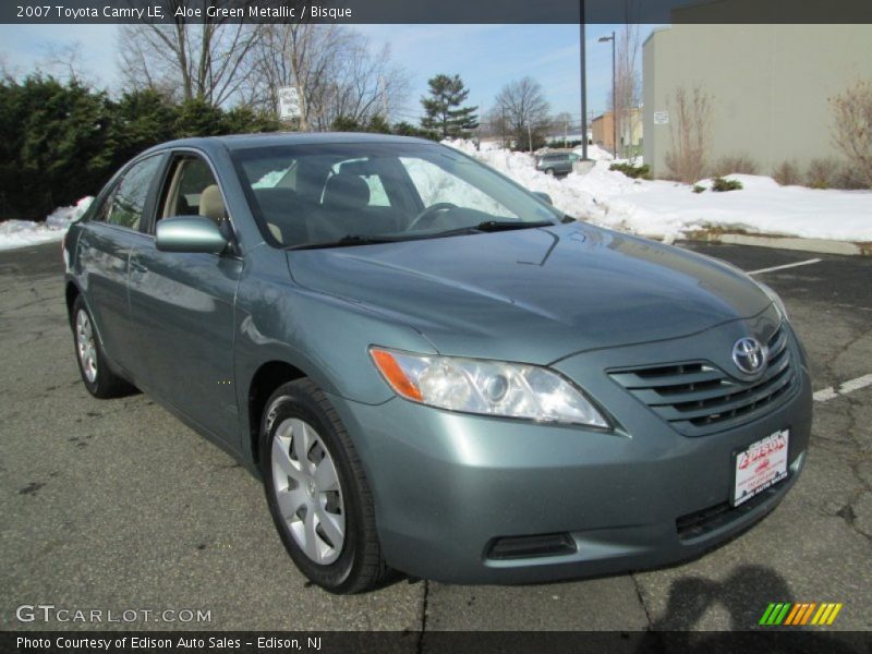 Aloe Green Metallic / Bisque 2007 Toyota Camry LE