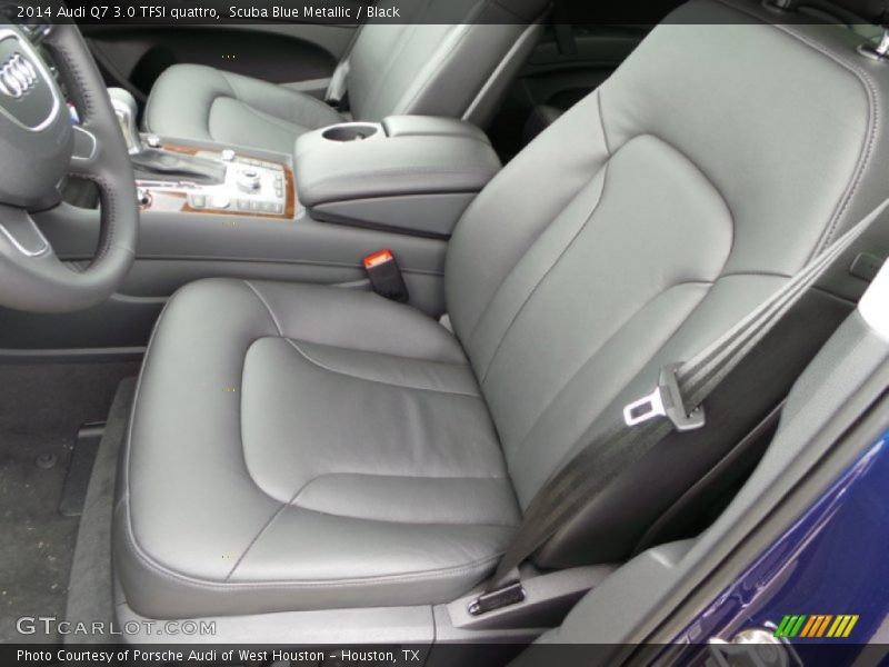 Scuba Blue Metallic / Black 2014 Audi Q7 3.0 TFSI quattro