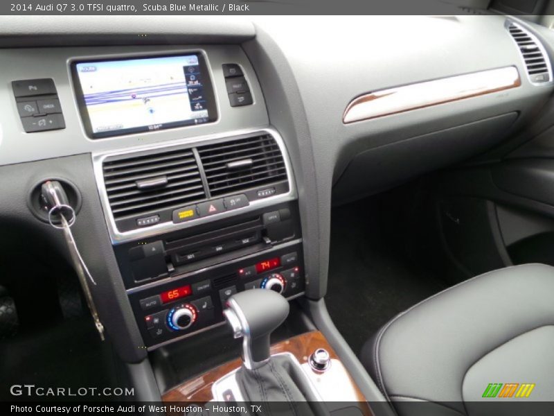 Scuba Blue Metallic / Black 2014 Audi Q7 3.0 TFSI quattro