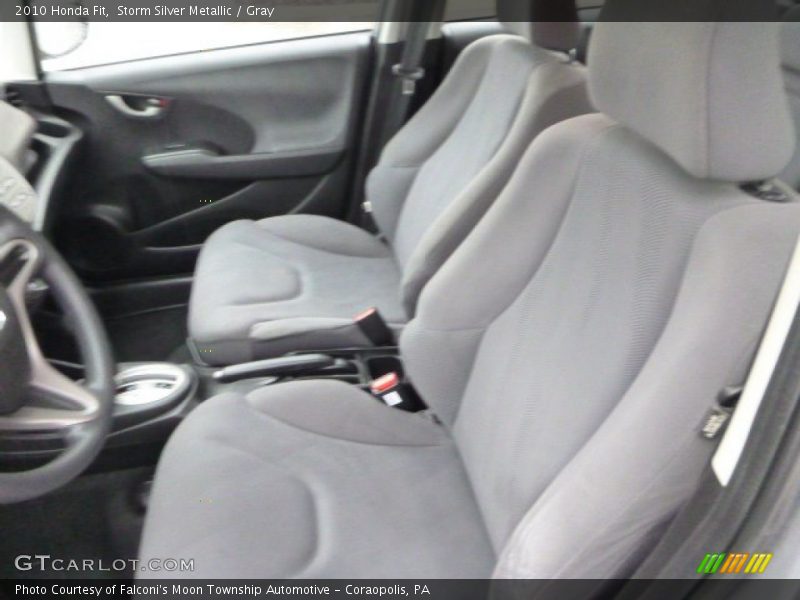 Storm Silver Metallic / Gray 2010 Honda Fit