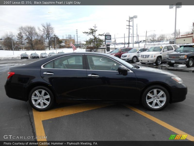 Black Sapphire Pearl / Light Gray 2007 Lexus ES 350