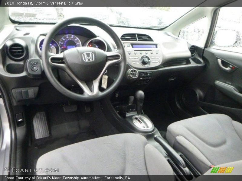 Storm Silver Metallic / Gray 2010 Honda Fit