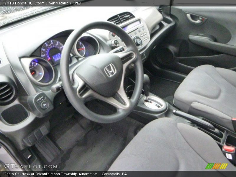 Storm Silver Metallic / Gray 2010 Honda Fit