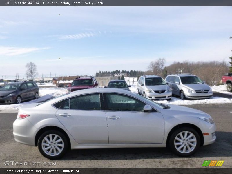 Ingot Silver / Black 2012 Mazda MAZDA6 i Touring Sedan