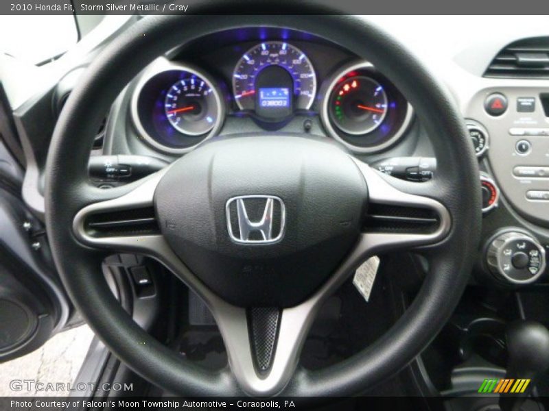 Storm Silver Metallic / Gray 2010 Honda Fit