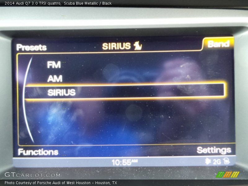 Scuba Blue Metallic / Black 2014 Audi Q7 3.0 TFSI quattro