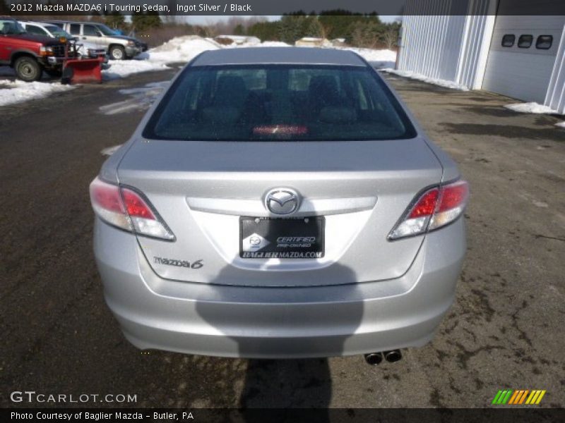Ingot Silver / Black 2012 Mazda MAZDA6 i Touring Sedan