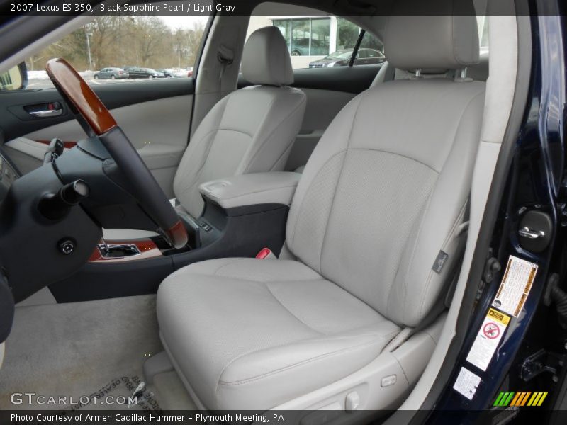 Black Sapphire Pearl / Light Gray 2007 Lexus ES 350