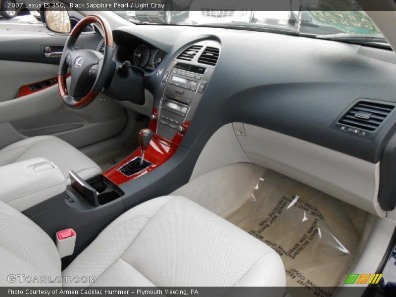 Black Sapphire Pearl / Light Gray 2007 Lexus ES 350