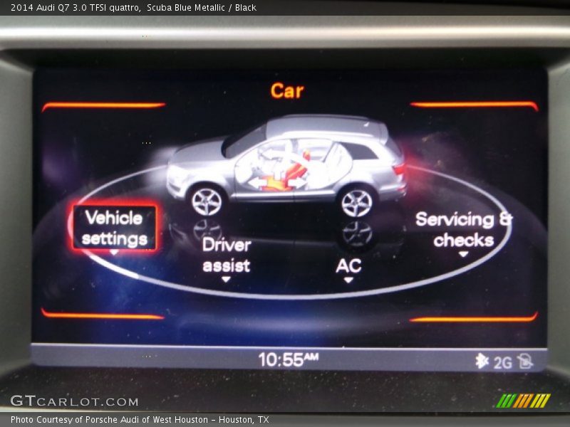Scuba Blue Metallic / Black 2014 Audi Q7 3.0 TFSI quattro