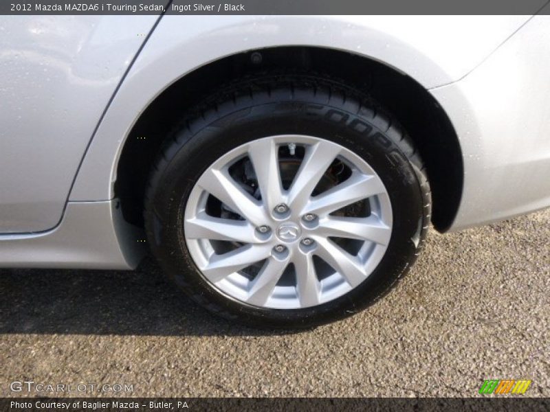 Ingot Silver / Black 2012 Mazda MAZDA6 i Touring Sedan