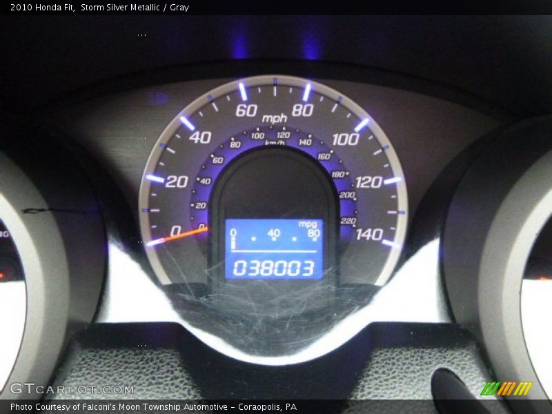 Storm Silver Metallic / Gray 2010 Honda Fit