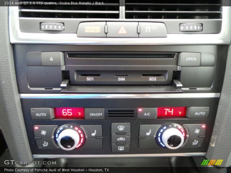 Scuba Blue Metallic / Black 2014 Audi Q7 3.0 TFSI quattro