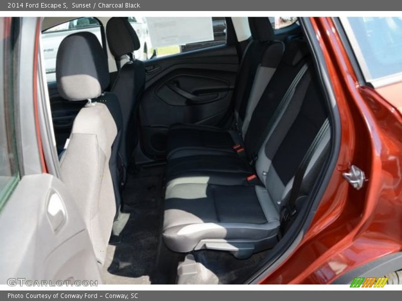 Sunset / Charcoal Black 2014 Ford Escape S