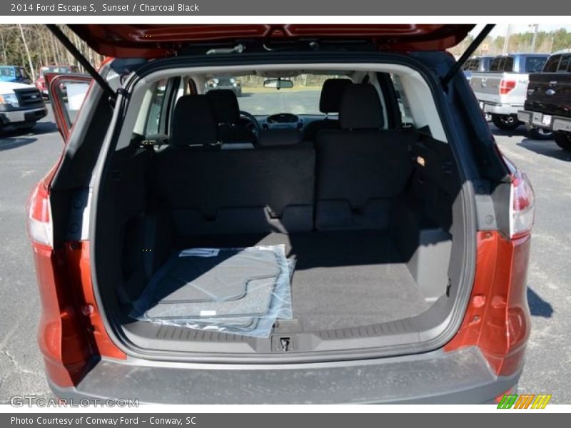 Sunset / Charcoal Black 2014 Ford Escape S