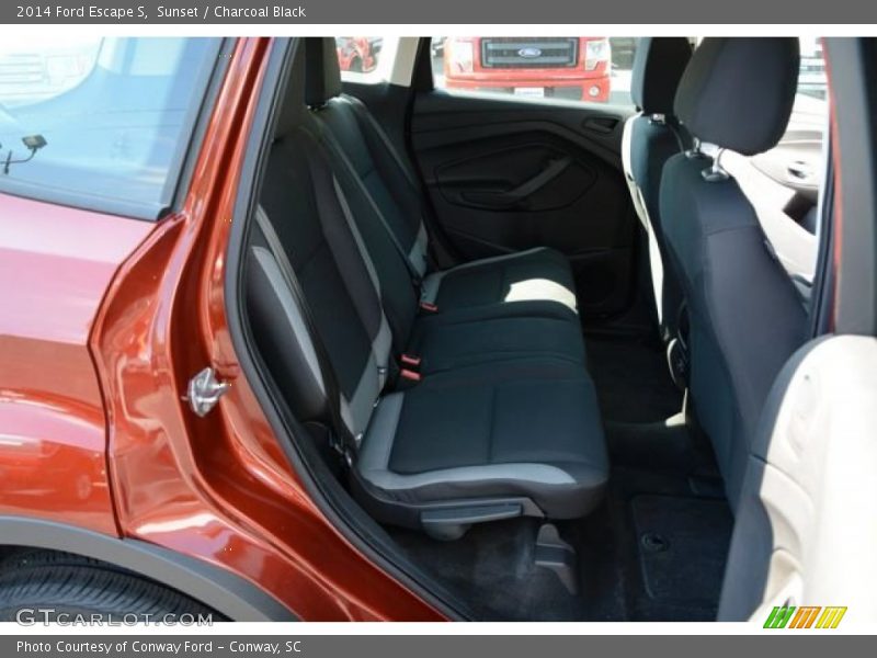 Sunset / Charcoal Black 2014 Ford Escape S