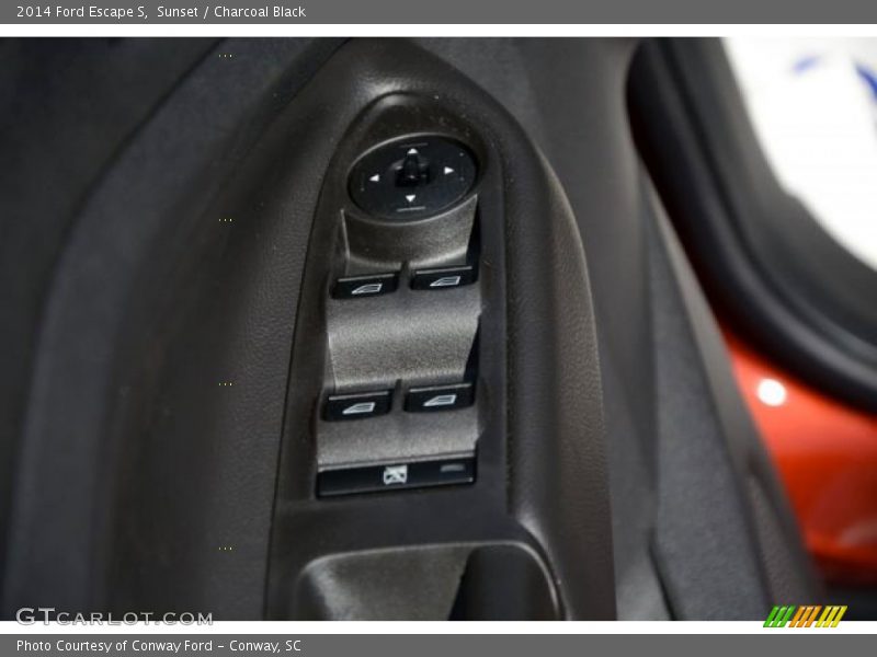 Sunset / Charcoal Black 2014 Ford Escape S