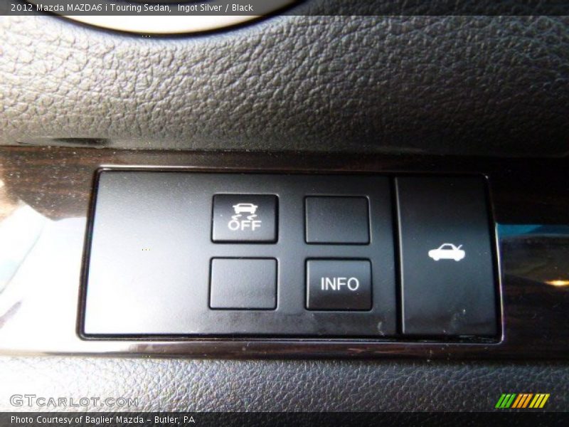 Ingot Silver / Black 2012 Mazda MAZDA6 i Touring Sedan