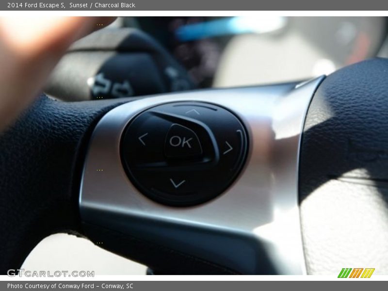 Sunset / Charcoal Black 2014 Ford Escape S
