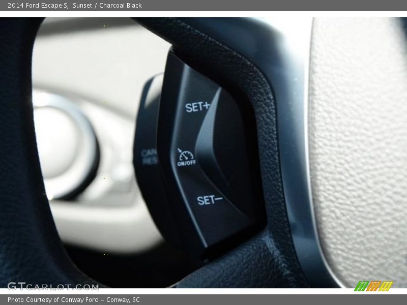 Sunset / Charcoal Black 2014 Ford Escape S