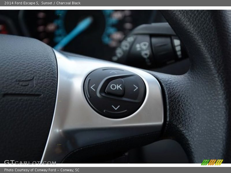 Sunset / Charcoal Black 2014 Ford Escape S