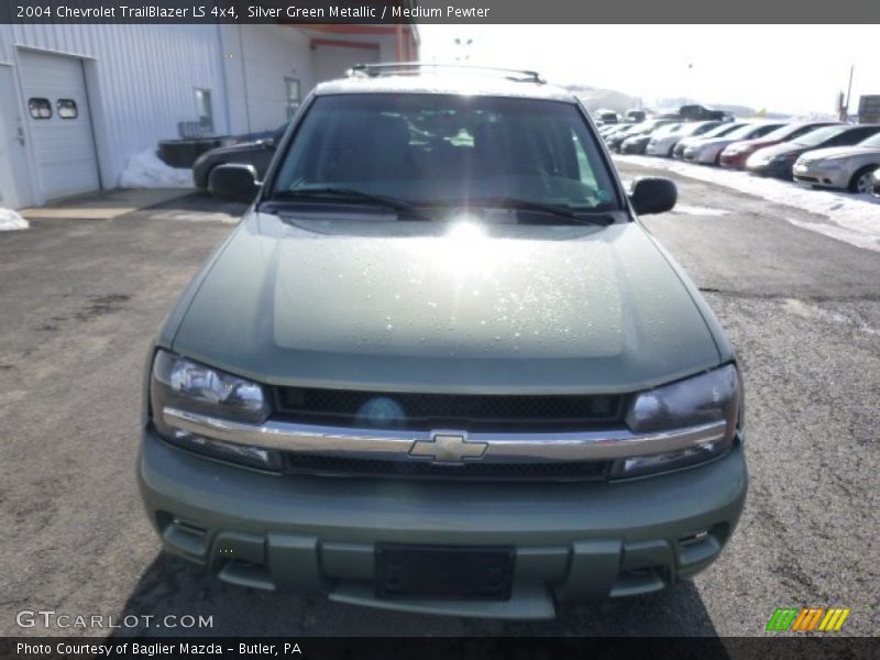 Silver Green Metallic / Medium Pewter 2004 Chevrolet TrailBlazer LS 4x4