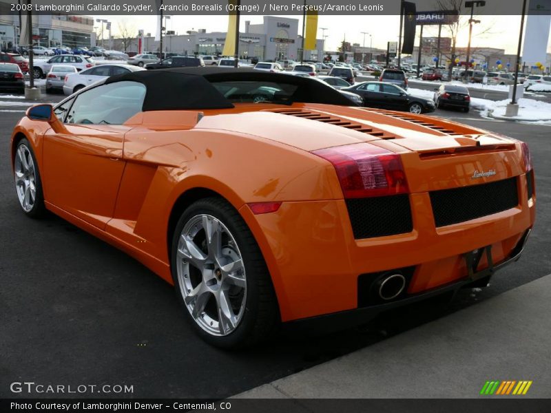 Arancio Borealis (Orange) / Nero Perseus/Arancio Leonis 2008 Lamborghini Gallardo Spyder