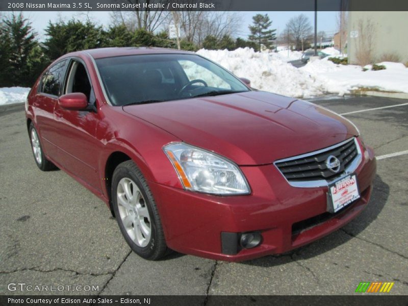 Sonoma Sunset Metallic / Charcoal Black 2008 Nissan Maxima 3.5 SL