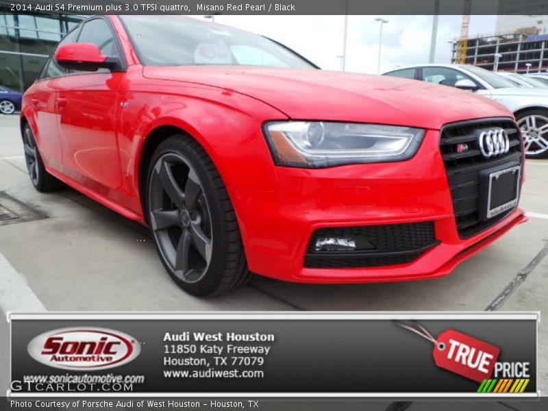 Misano Red Pearl / Black 2014 Audi S4 Premium plus 3.0 TFSI quattro