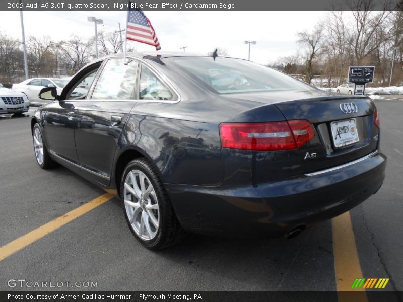 Night Blue Pearl Effect / Cardamom Beige 2009 Audi A6 3.0T quattro Sedan