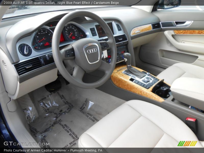 Night Blue Pearl Effect / Cardamom Beige 2009 Audi A6 3.0T quattro Sedan