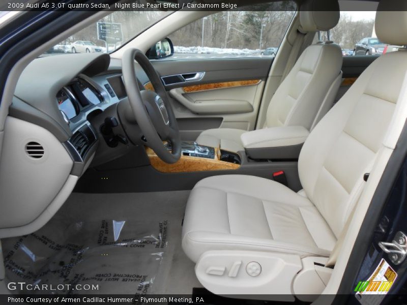 Night Blue Pearl Effect / Cardamom Beige 2009 Audi A6 3.0T quattro Sedan
