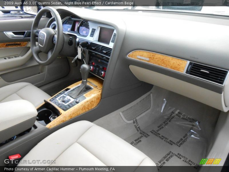 Night Blue Pearl Effect / Cardamom Beige 2009 Audi A6 3.0T quattro Sedan