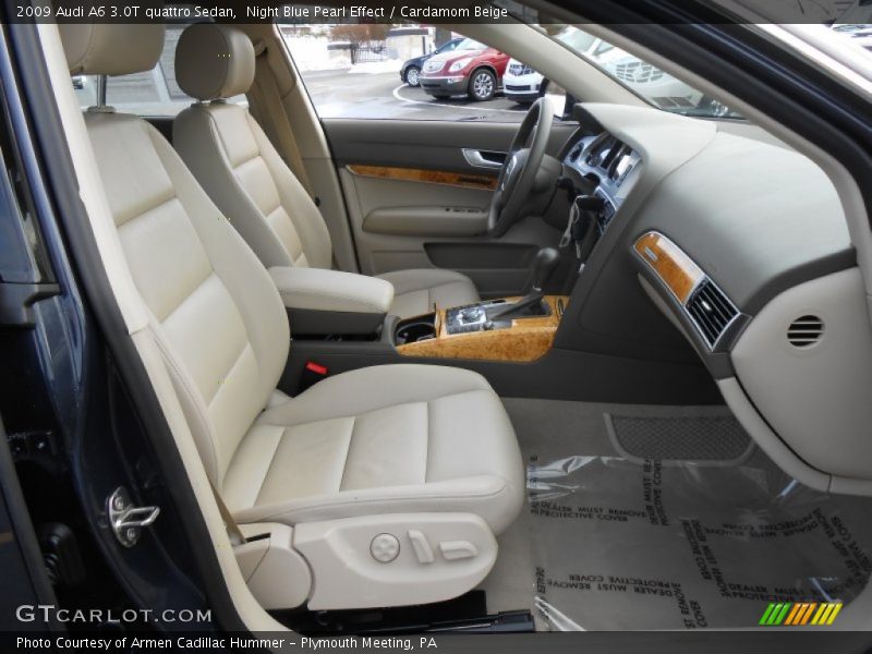 Night Blue Pearl Effect / Cardamom Beige 2009 Audi A6 3.0T quattro Sedan