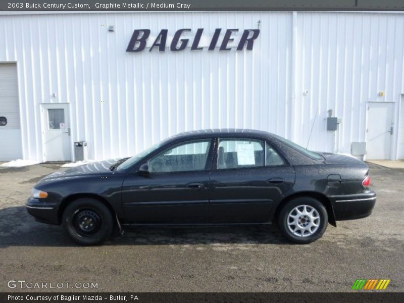 Graphite Metallic / Medium Gray 2003 Buick Century Custom