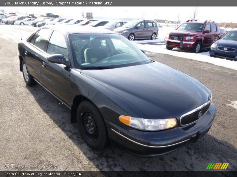 Graphite Metallic / Medium Gray 2003 Buick Century Custom