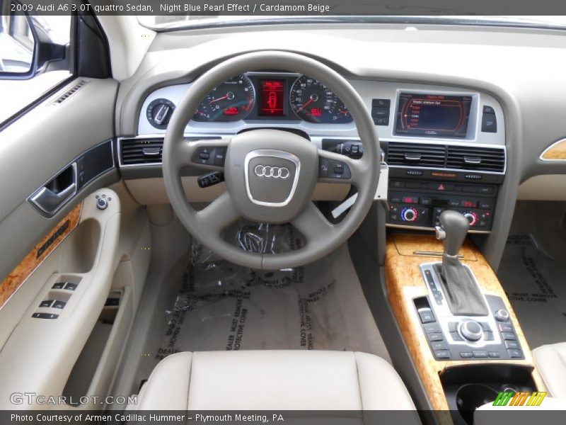 Night Blue Pearl Effect / Cardamom Beige 2009 Audi A6 3.0T quattro Sedan