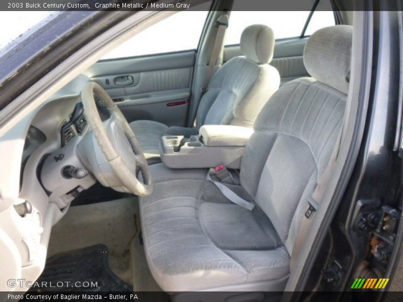 Graphite Metallic / Medium Gray 2003 Buick Century Custom