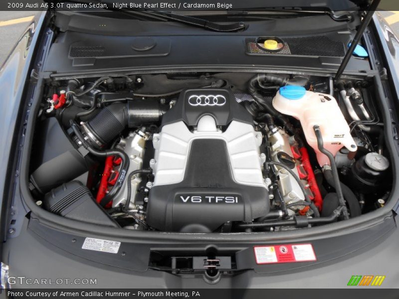 Night Blue Pearl Effect / Cardamom Beige 2009 Audi A6 3.0T quattro Sedan