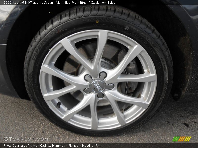 Night Blue Pearl Effect / Cardamom Beige 2009 Audi A6 3.0T quattro Sedan