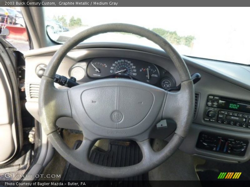 Graphite Metallic / Medium Gray 2003 Buick Century Custom