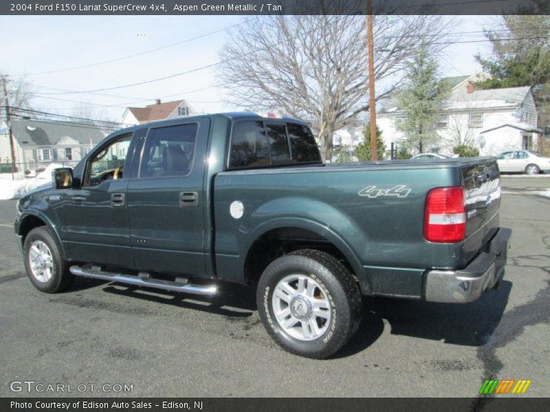 Aspen Green Metallic / Tan 2004 Ford F150 Lariat SuperCrew 4x4