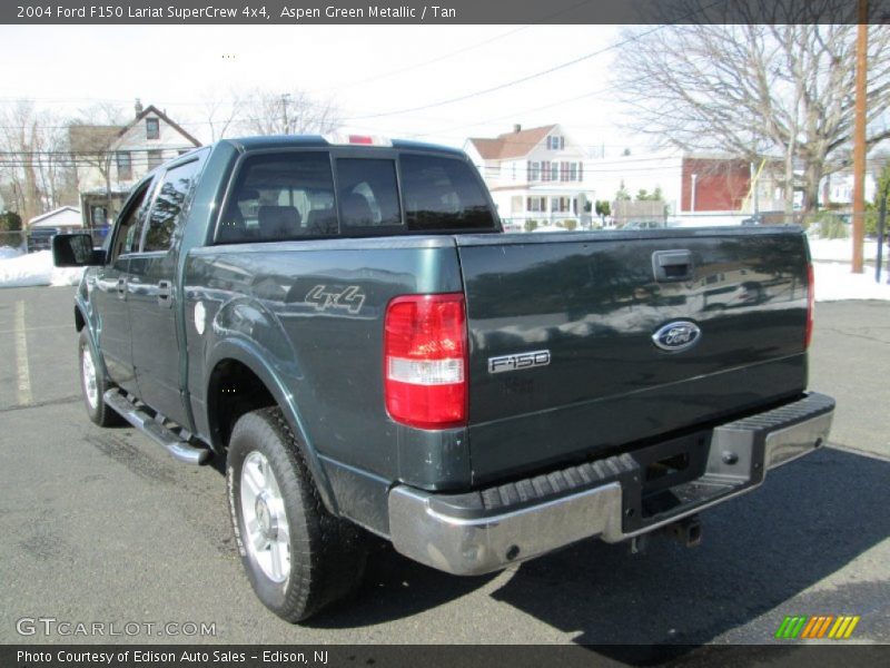 Aspen Green Metallic / Tan 2004 Ford F150 Lariat SuperCrew 4x4