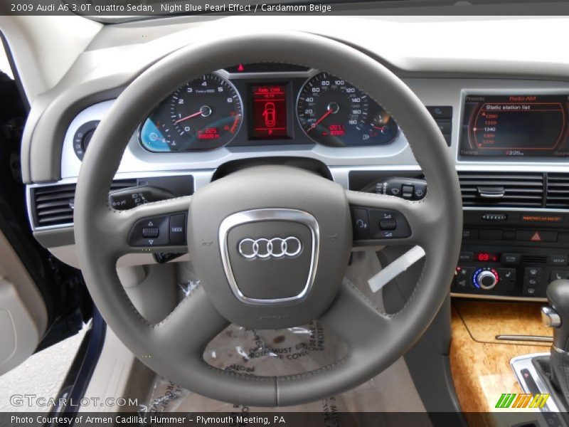 Night Blue Pearl Effect / Cardamom Beige 2009 Audi A6 3.0T quattro Sedan